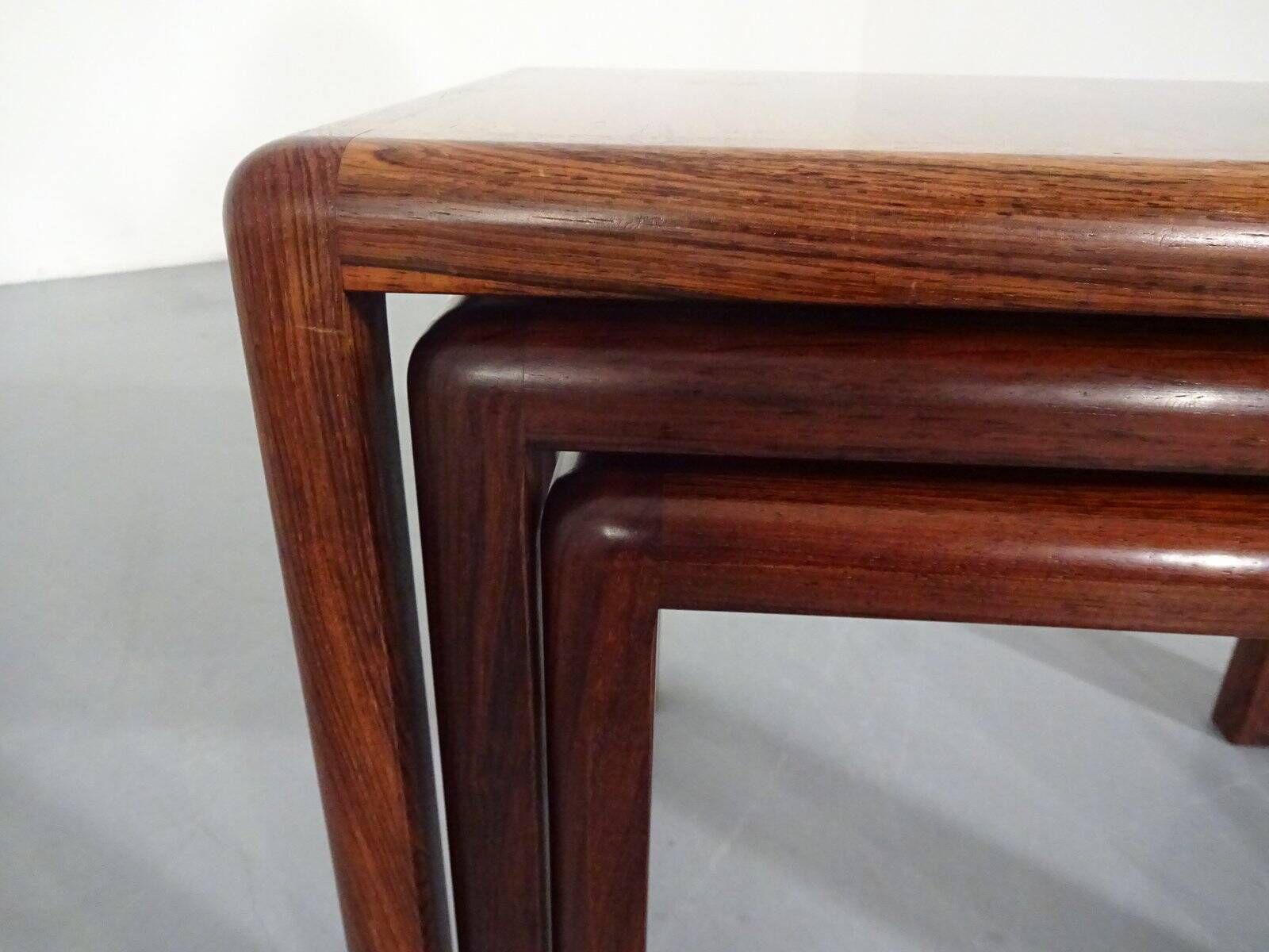Danish Rosewood Nesting Tables, 1960s, Set of 3