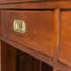 English wooden and leather desk vintage early 1900s