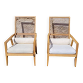 Pair of vintage armchairs by Franco Bizzozzero for Pierantonio Bonacina