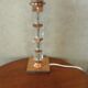 Lampe de table verre cuivre