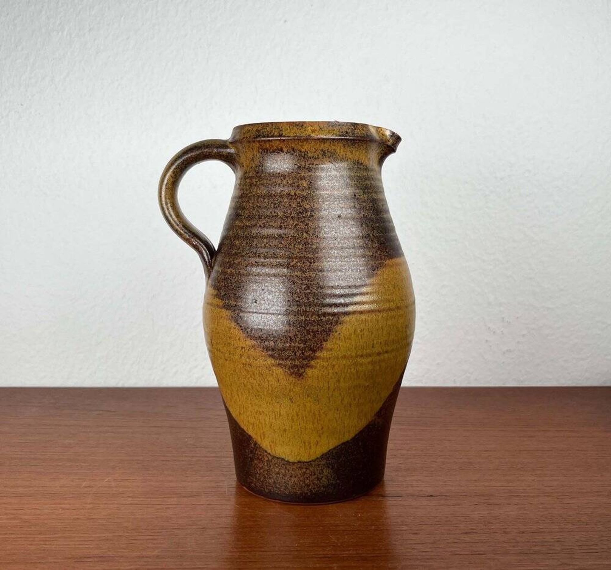 Ceramic Jug and Bowl Set, German Mid-Century Trenck Keramik Kellinghusen, 1960s, Set of 2