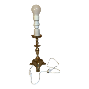 Lampe laiton pattes griffes de lion Italy