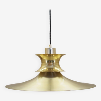 Lampe à suspension, design danois, années 1970, fabrication : Vitrika