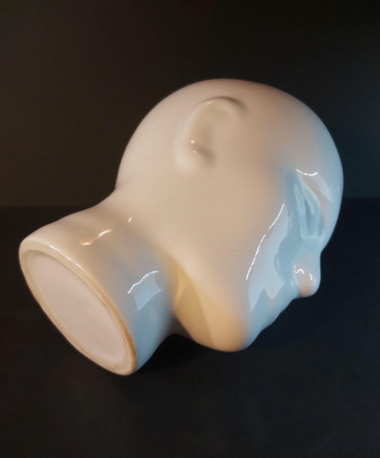 Vase cache-pot tête d'homme from the 70s