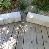 Reconstituted stone planters Grandon Fres