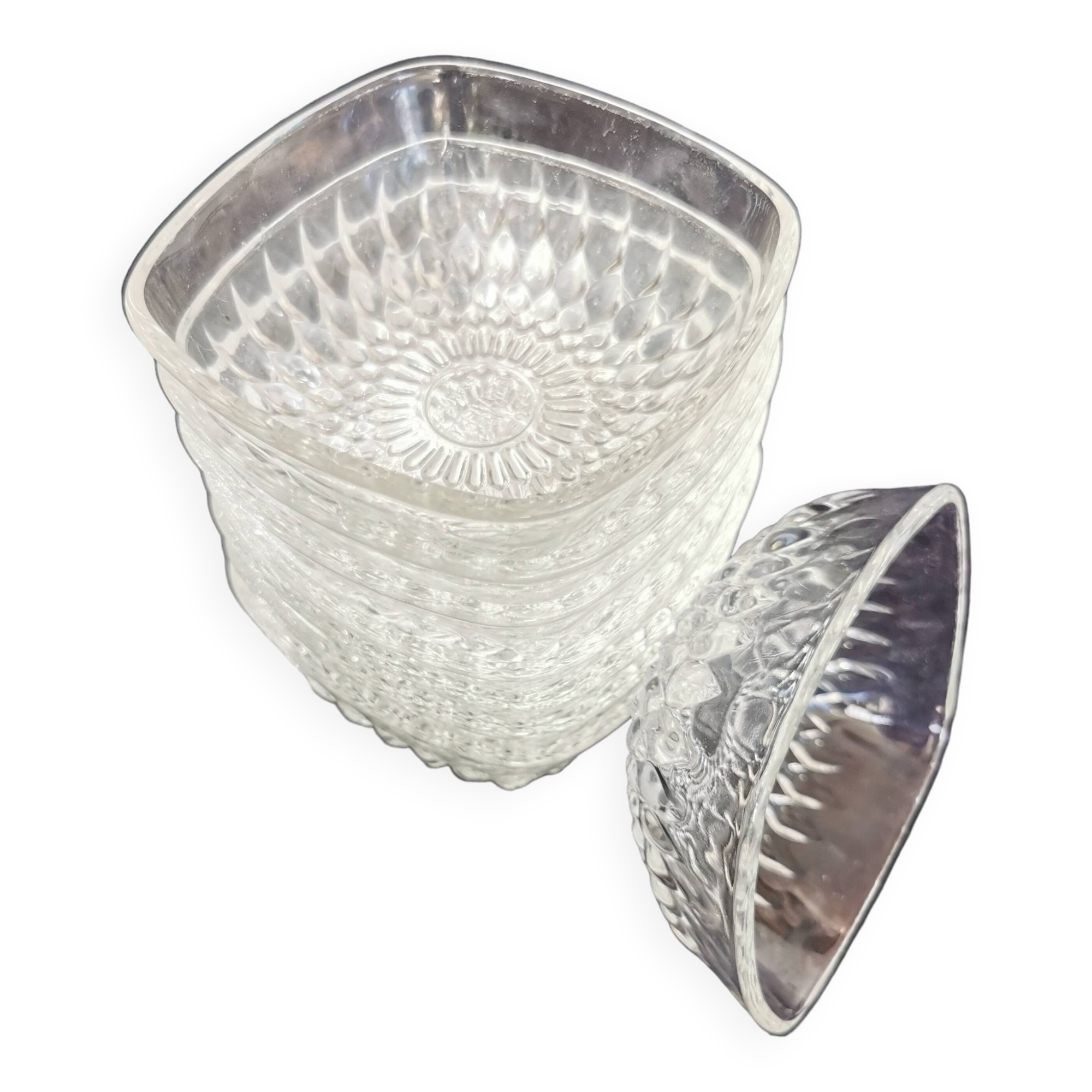 Set of 8 Duralex glass ramekins