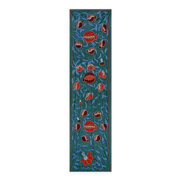 Hand-knotted rug, vintage Turkish rug 52x187 cm