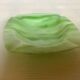 Green glass paste ashtray/trinket tray
