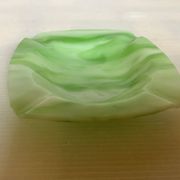 Vide poche cendrier pâte de verre verte