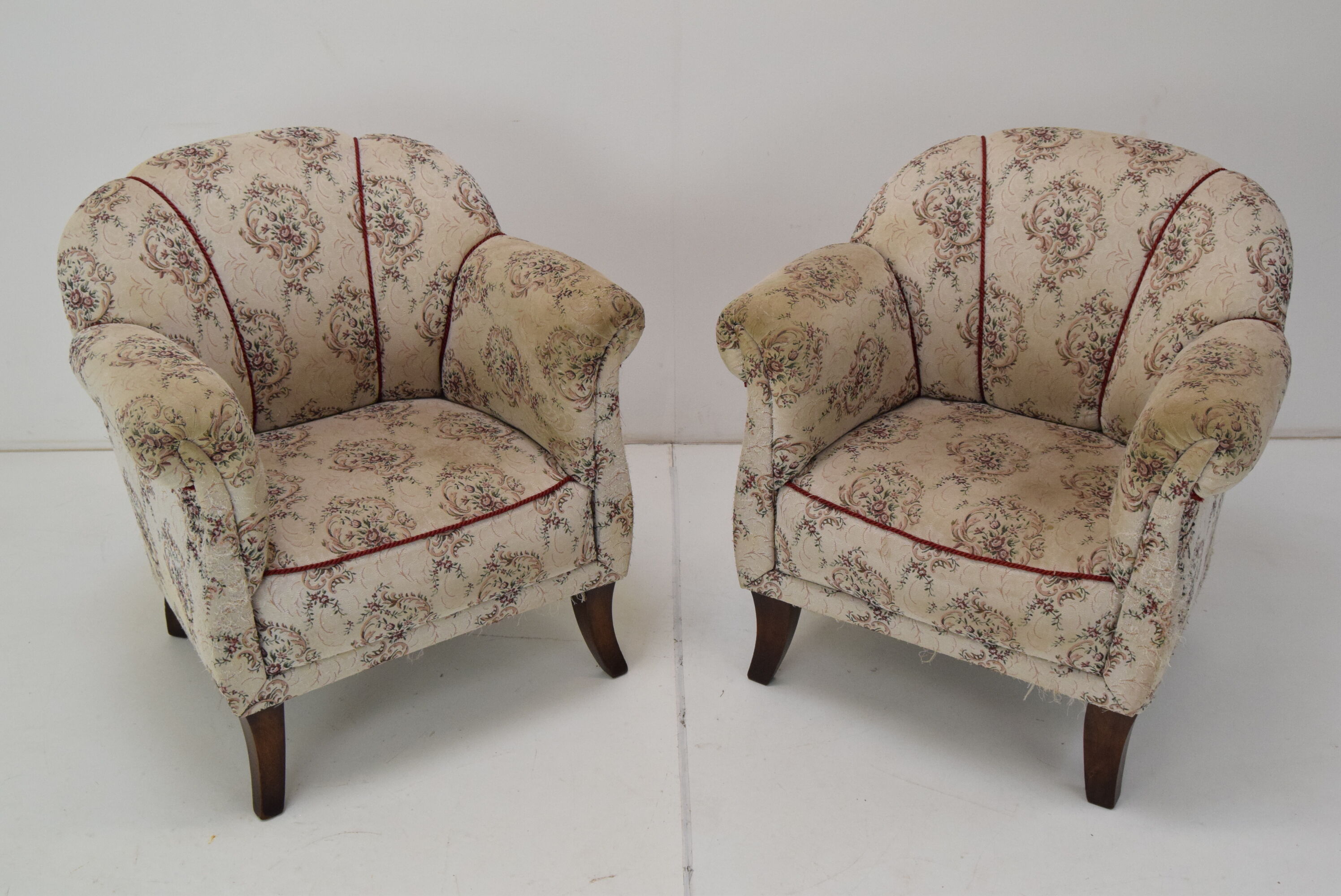Pair of Mid-century Armchairs,Czechoslovakia,1950's.