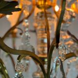 Louis XV style cage chandelier in gilded bronze decorated with tassels circa 1920