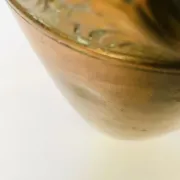 Art Nouveau Wrought and Hammered Brass Vase from WMF, Germany 1920s