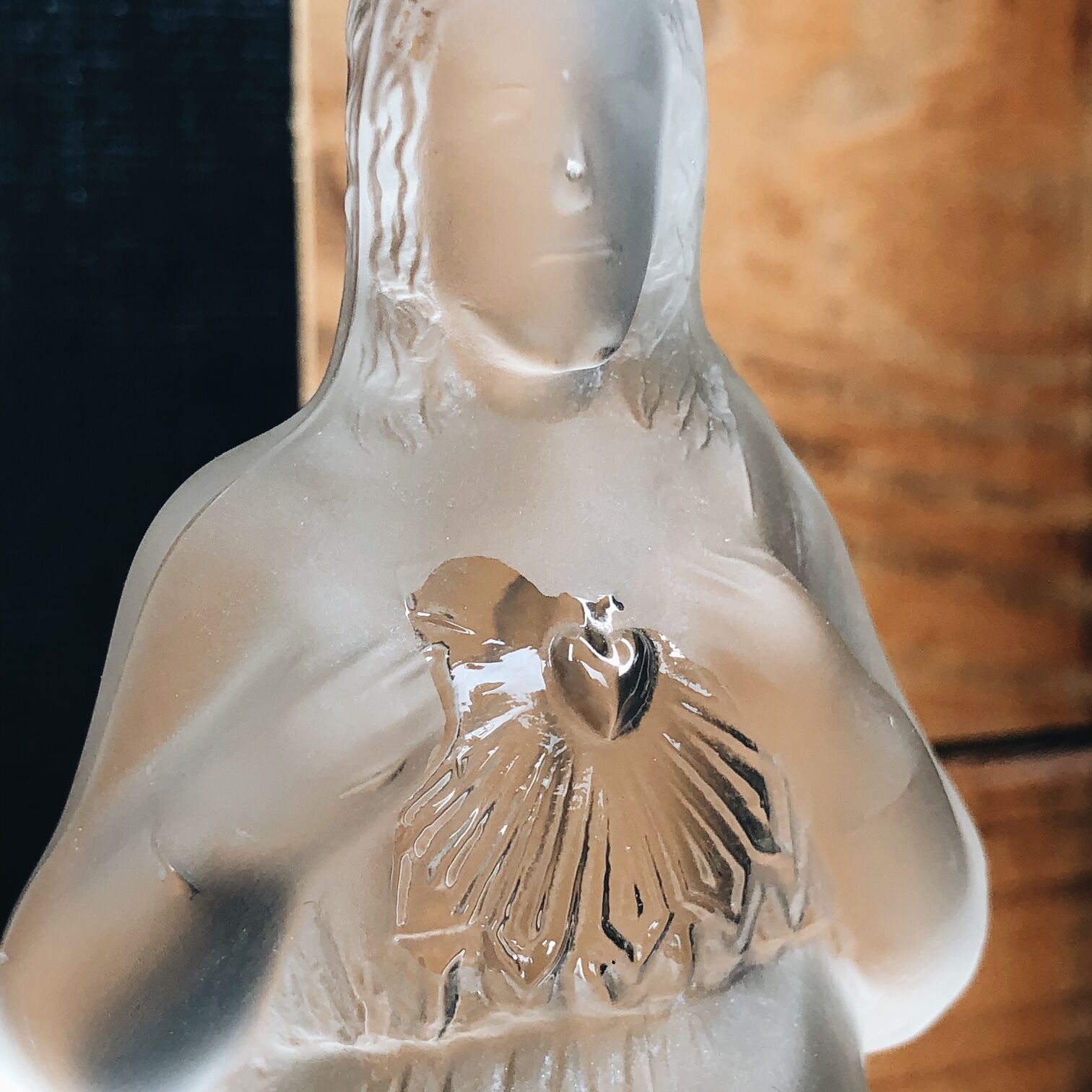 Duo of religious candle holders Val Saint Lambert – Circa 1900