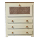 Vintage chest of drawers with 3 drawers and a flap
