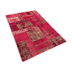 tapis vintage rose