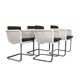 Chaises cantilever blanches Tecta D43, années 1980, lot de 4