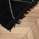 Tapis berbère noir grand format 240x160cm