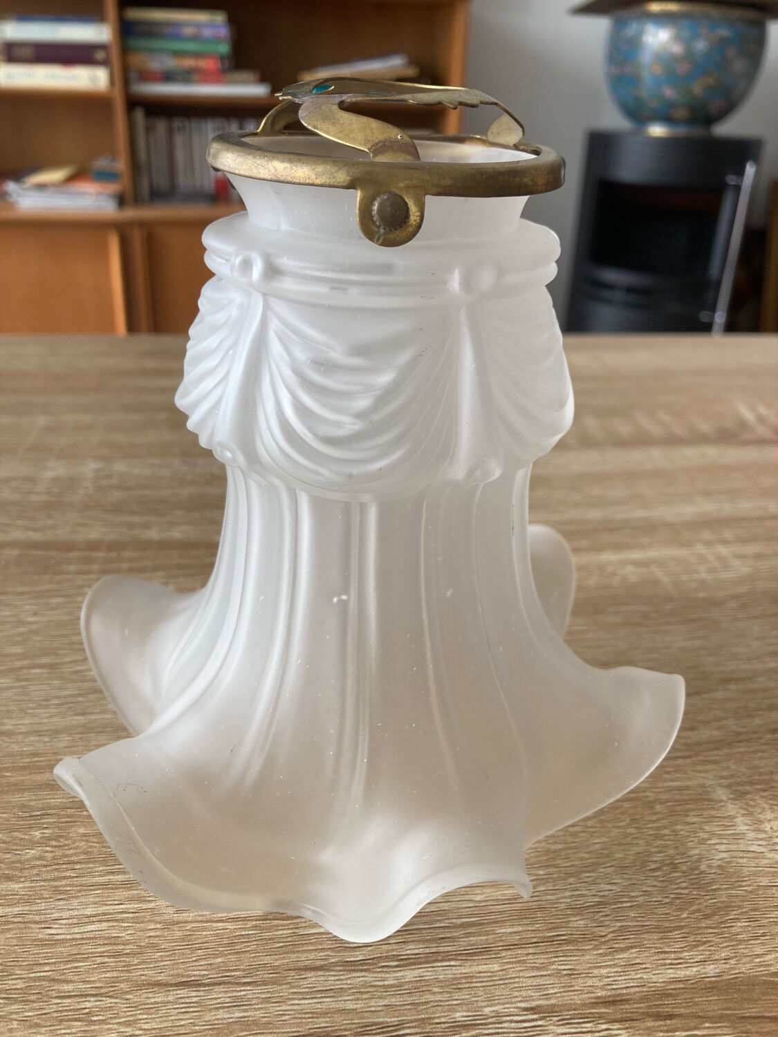 Tulip opaque white glass