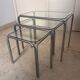 chrome nesting tables from the 1970s