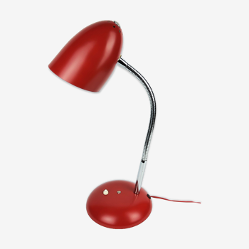 Vintage lamp red metal 1950