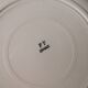 set of 6 plates ceramic pink powder FF France
