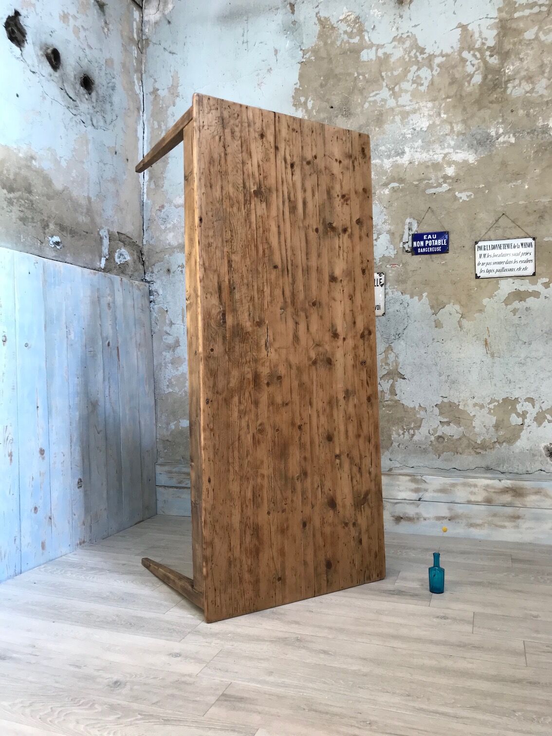 Vintage pine farm table