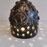 Ceramic table lamp, from Danish Leif Holm. with two light sources