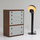 Decorative cabinet in wenge wood designed in the 1970s