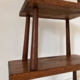 Nesting tables oak brutalist