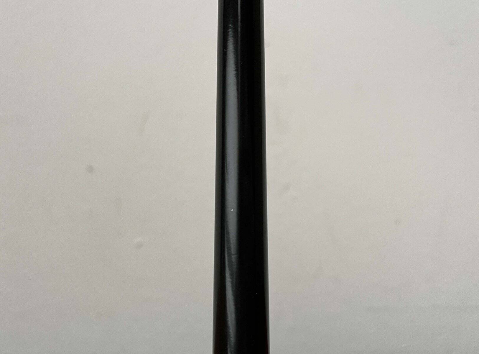 Pao T1 black table lamp, postmodern Italian model by Matteo Thun for Arteluce, 1990s.