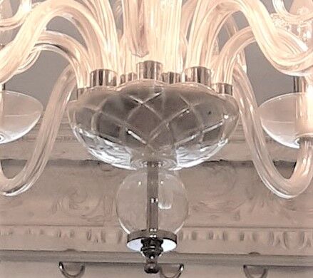 Murano 8-branch chandelier