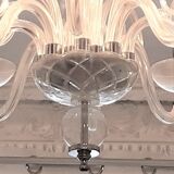 Murano 8-branch chandelier