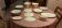 complete service in yellow earthenware Ainay Salin France