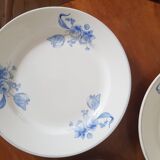 Set of 6 vintage plates made in France
