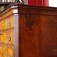 George II Burl Walnut and Marquetry Hightboard, 1890s