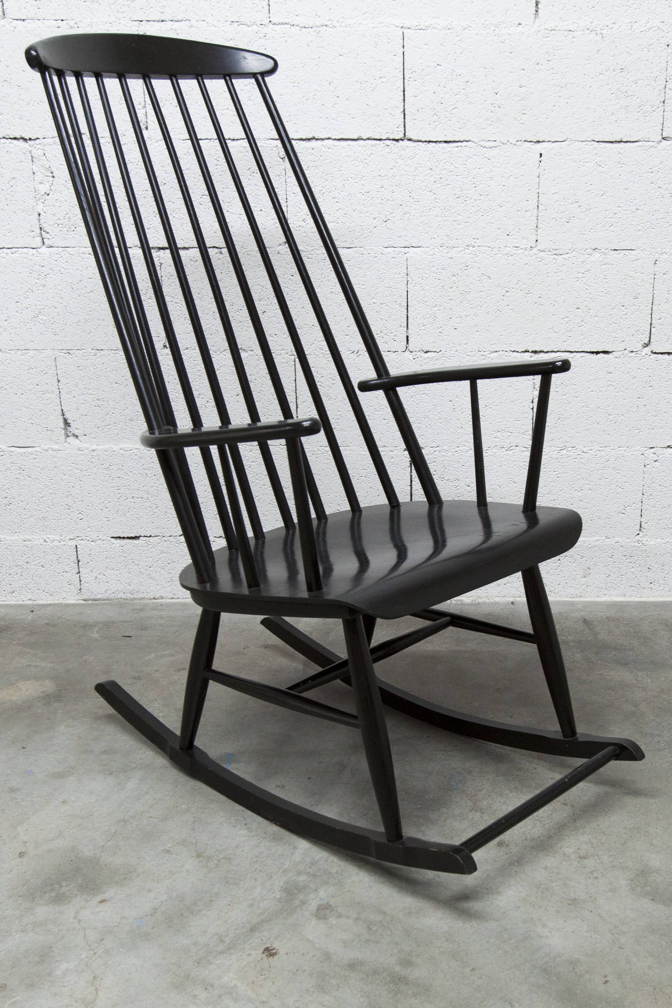 Scandinavian rocking chair tapiovaara style  1960 very good condition