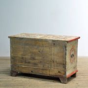 Coffre de mariée art populaire, vers 1950