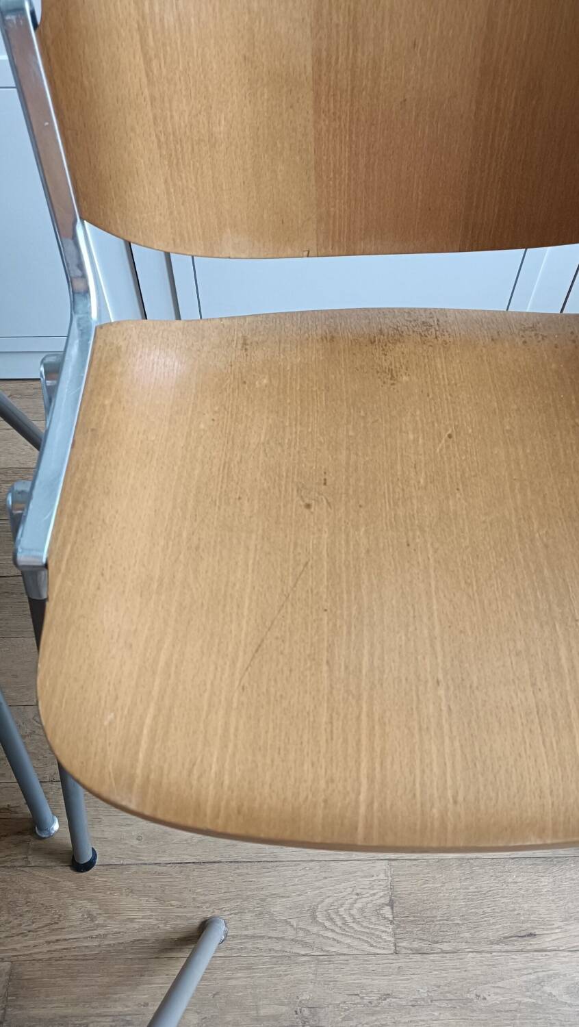Paire de chaises DC106 Giancarlo Pirretti