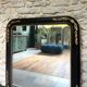 Antique mirror 107/102cm Louis-Philippe beaded from the Napoleonic III era.
