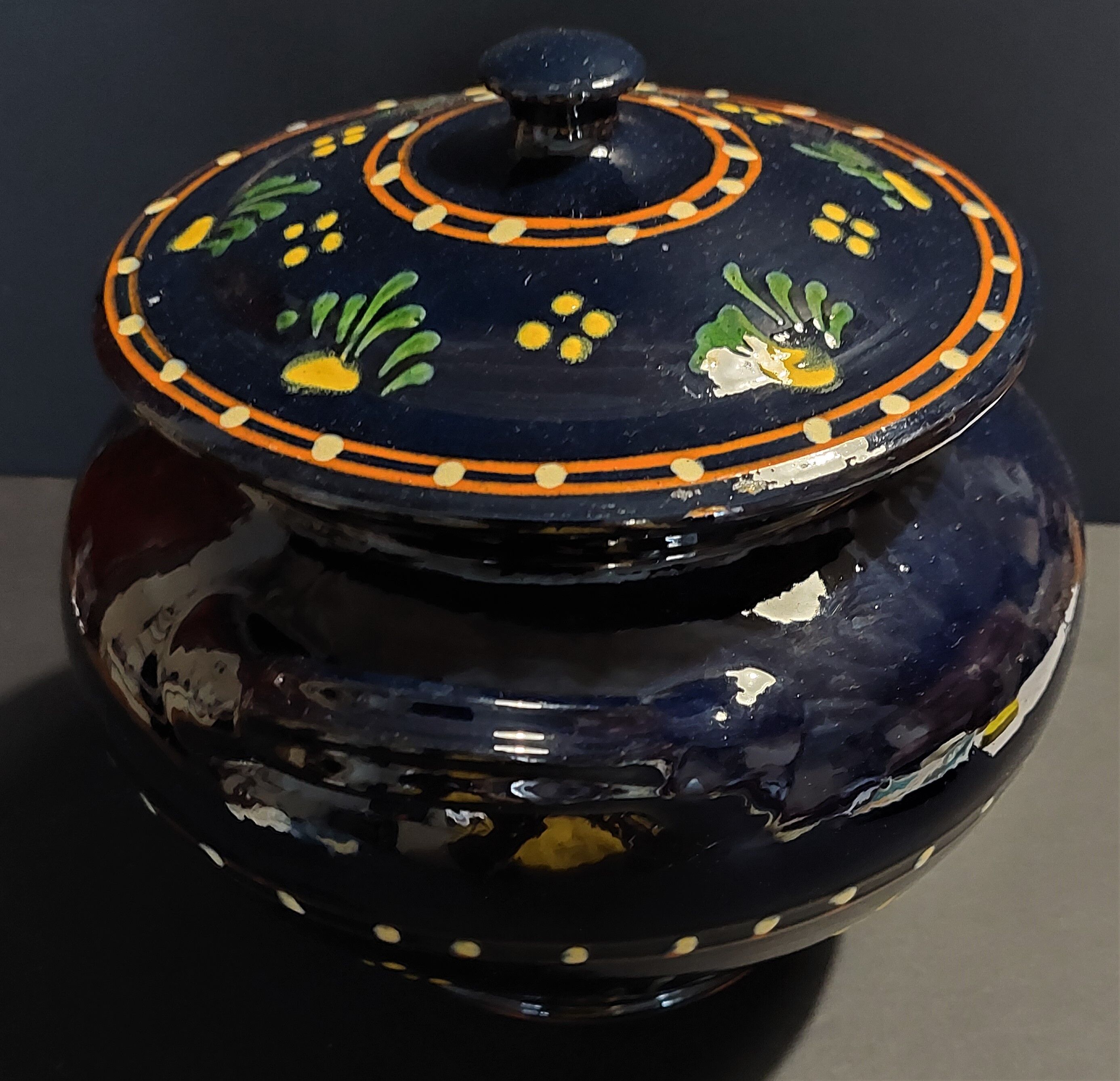 Soupière terre cuite vernissée Alsace