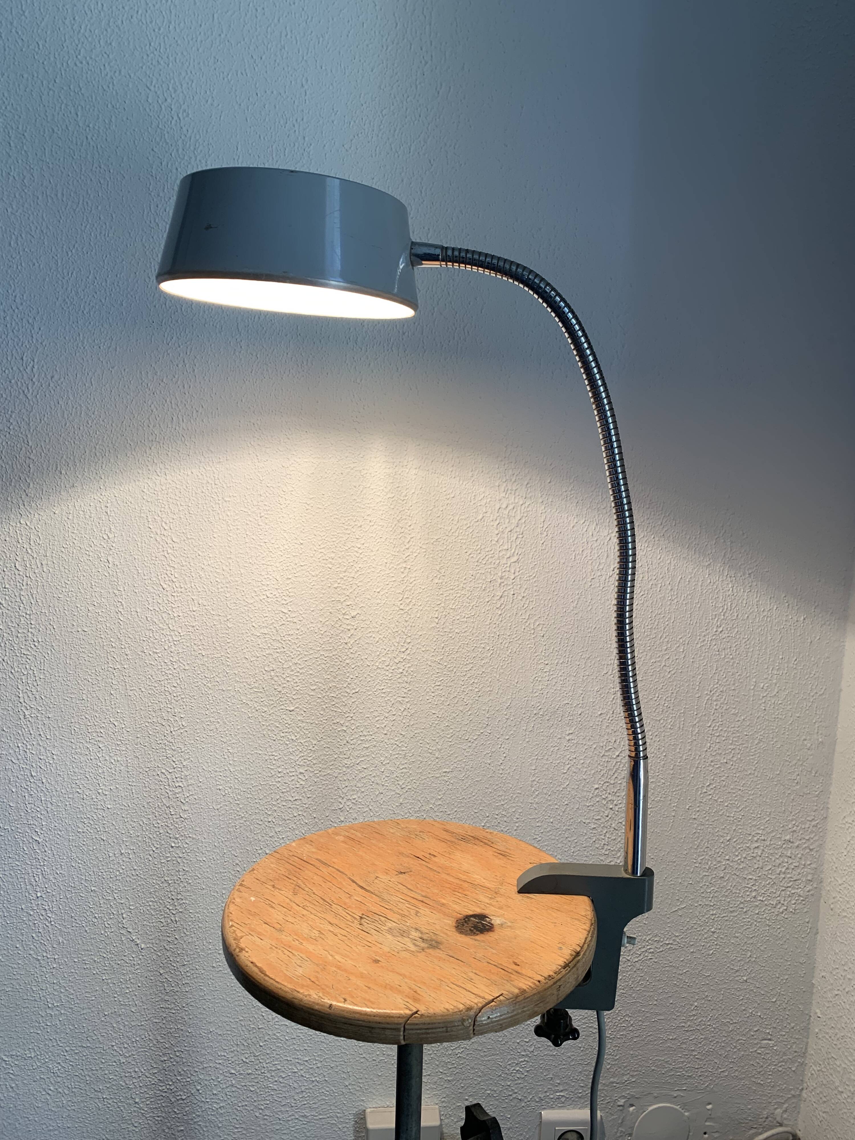 Vintage 1950s Jumo industrial workshop/factory/office lamp - 55 cm