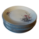 Lot de 9 assiettes  plates  Digoin sarreguemines