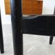 Danish mid century stools on a three-legged wooden frame