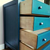 Duck blue art deco dresser