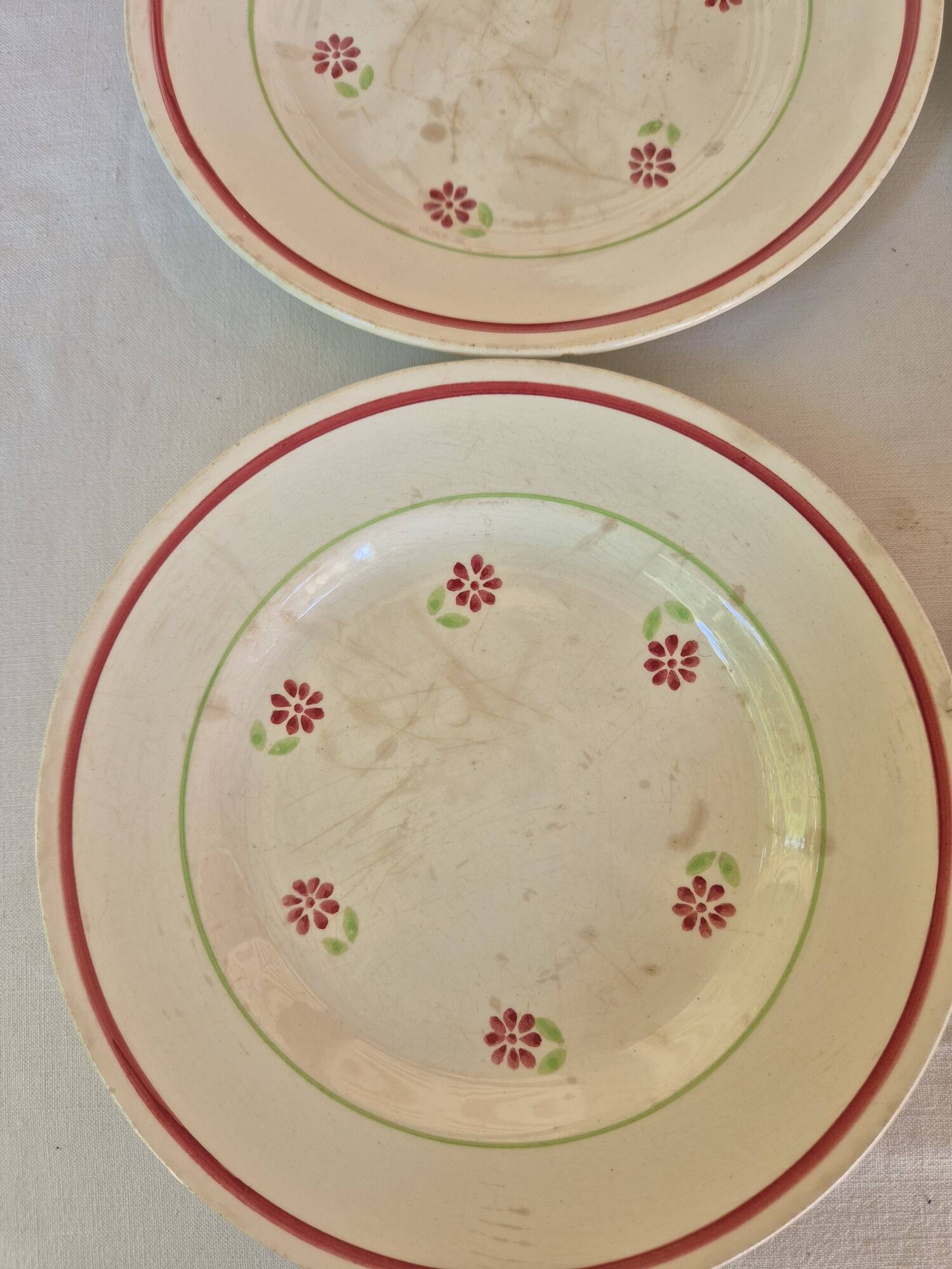 Gien Christiane dessert plates x 6