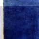Moroccan Berber carpet beni Ouarain intense blue uni 2.94x2.07m