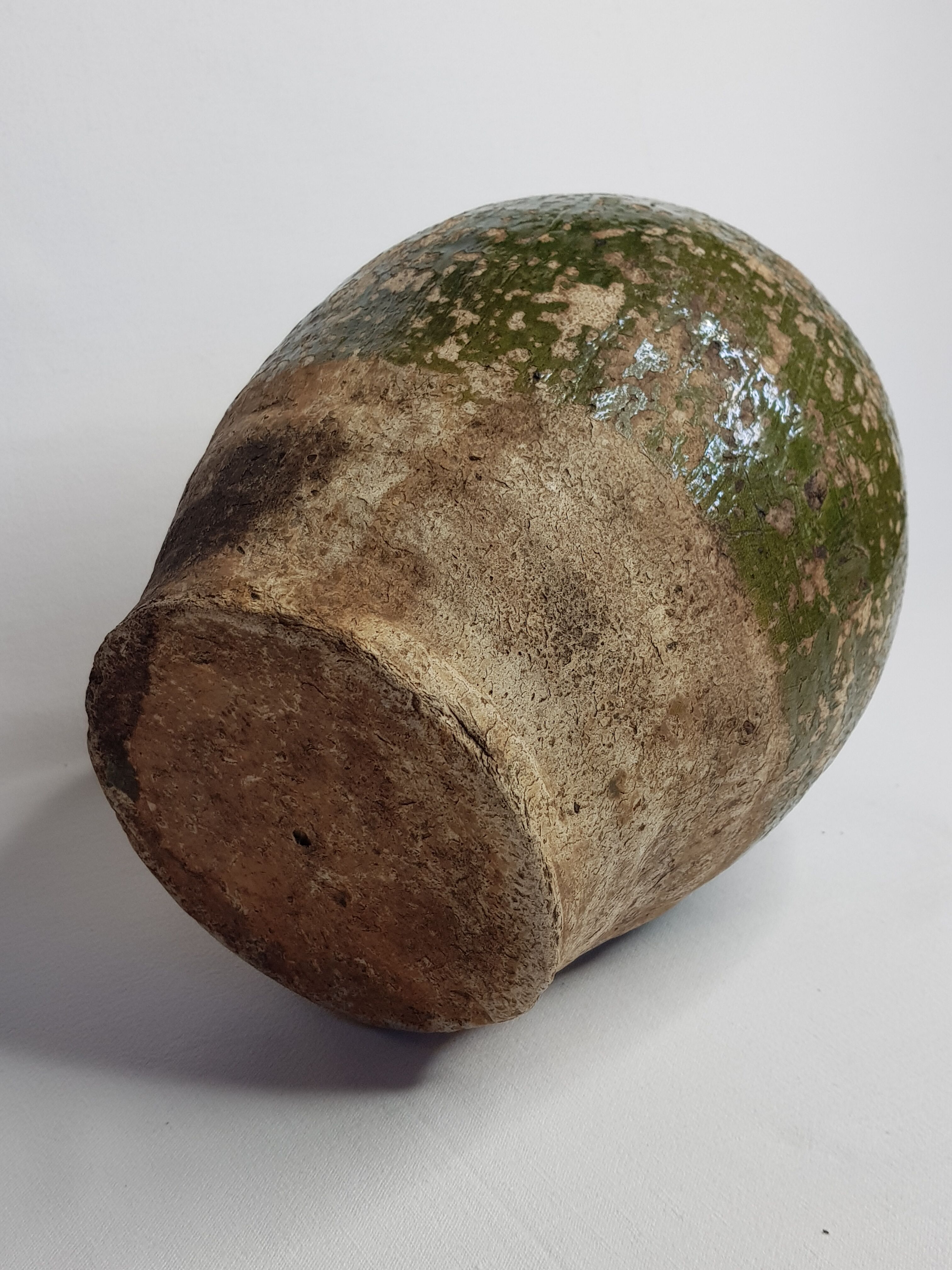 Old glazed terracotta jar, 33 cm