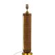 Hollywood regency brass and Vienna straw lamp base, Italy 1970's