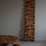 Hand-carved wooden decorative sculpture, mid-century, Danish cabinetmaker, 1970s.