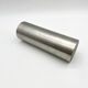 Roll vase / built-in flower stick – brushed aluminum, 1970s